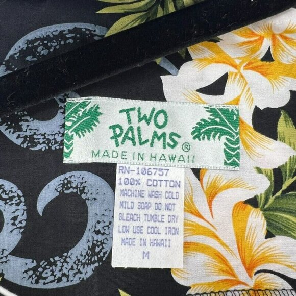 Two Palms Floral Hawaii Sleeveless Midi Ruffle Slit Dress Womens Size M - Picture 5 of 9